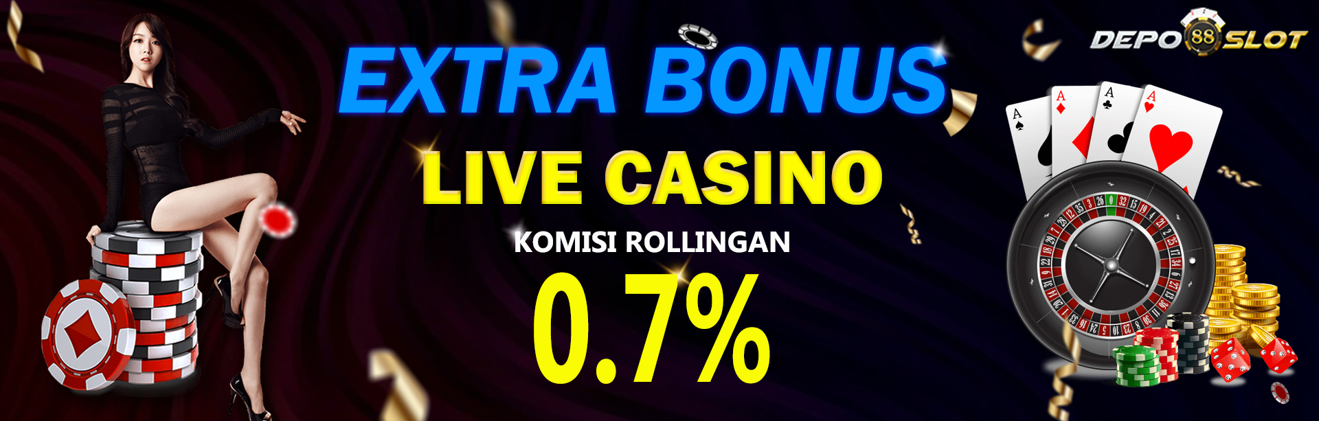 BONUS KOMISI ROLLINGAN LIVECASINO TERBESAR 0.7%